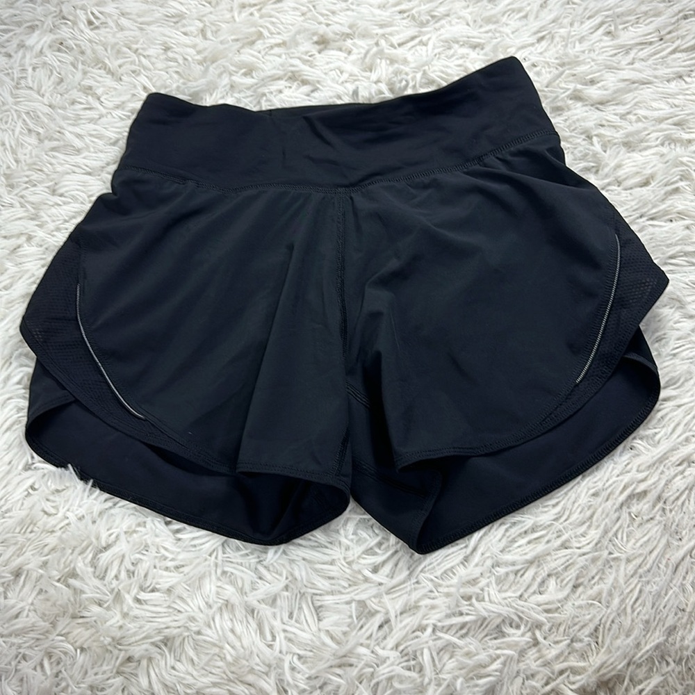 Lululemon Run Off Route High Rise Short 4" Black